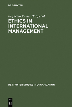 Hardcover Ethics in International Management Book
