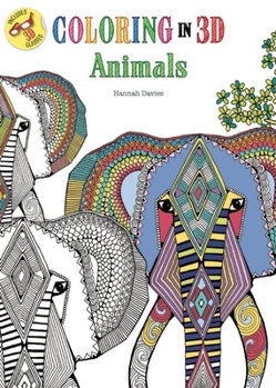Paperback Coloring in 3D Animals Book