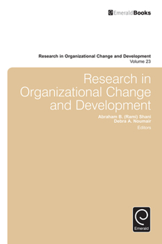 Hardcover Research in Organizational Change and Development Book