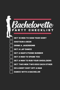 Paperback Bachelorette party checklist: 6x9 Bachelorette party - dotgrid - dot grid paper - notebook - notes Book