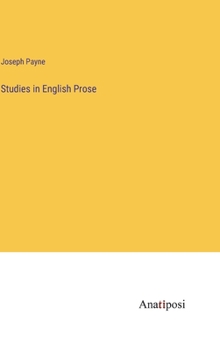 Hardcover Studies in English Prose Book