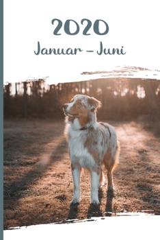 Kalender 2020: Australian Shepherd Hunde Tageskalender 1. Halbjahr Januar Juni ca DIN A5 weiß über 190 Seiten (German Edition)