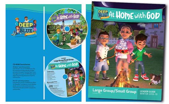 Paperback Deep Blue Connects at Home with God Large Group/Small Group Kit Winter 2018-19: Ages 6 & Up Book