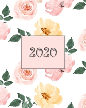 2020: Weekly Planner Calendar Agenda Book - Pink and Coral Flowers