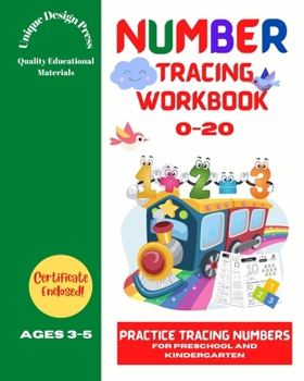 Paperback Number Tracing Workbook: Practice Tracing Numbers 0-20 for Preschool and Kindergarten Book