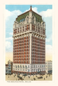 Paperback Vintage Journal Adolphus Hotel, Dallas, Texas Book