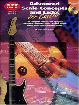 Paperback Advanced Scale Concepts and Licks for Guitar: Private Lessons Book