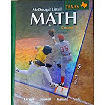 Hardcover McDougal Littell Math Course 3 Texas: Student Edition Course 3 2007 Book