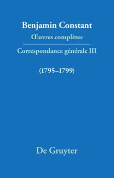 Hardcover Correspondance 1795–1799 (Quatrieme Periode (1821-1830)) (French Edition) Book