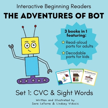 Paperback The Adventures of Bot - Set 1: Interactive Beginning Readers [Large Print] Book