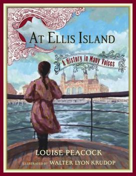 Hardcover At Ellis Island: A History in Many Voices Book