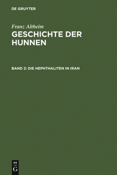 Hardcover Die Hephthaliten in Iran [German] Book