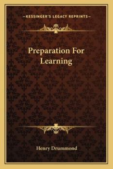 Paperback Preparation For Learning Book