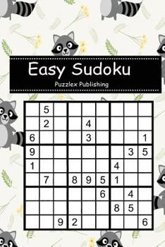 Easy Sudoku: Sudoku Puzzle Game For Beginers With Cute raccoon and tiny flower cover