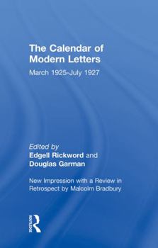 Paperback Calendar Modern Letts 4v Cb: Cal of Modern Letters Book