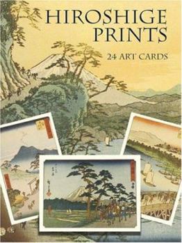 Paperback Hiroshige Prints: 24 Art Cards (Dover Postcards) Book