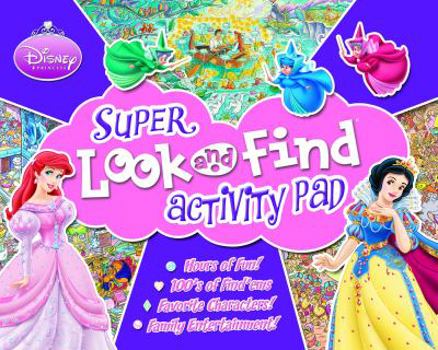 Paperback Disney Princess Super Look and Find Activity Pad Book