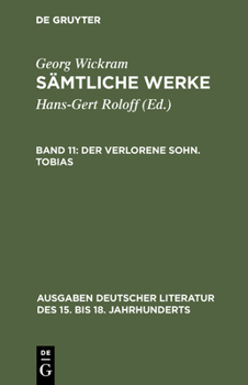 Hardcover Sämtliche Werke, Band 11, Der verlorene Sohn. Tobias [German] Book