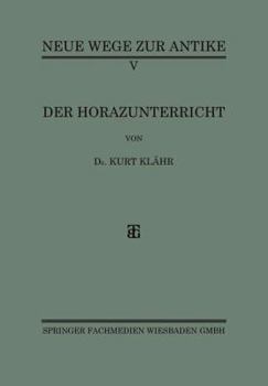 Paperback Der Horazunterricht [German] Book