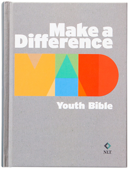 Hardcover Make a Difference Youth Bible (Nlt) Book