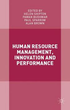 Hardcover Human Resource Management, Innovation and Performance Book
