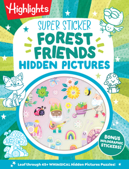 Paperback Super Sticker Forest Friends Hidden Pictures Book