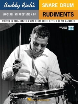 Paperback Buddy Rich's Modern Interpretation of Snare Drum Rudiments Book/Online Audio [With DVD] Book