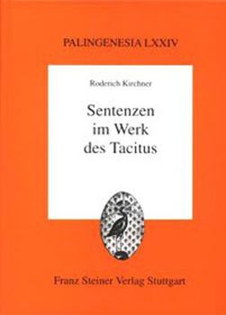 Hardcover Sentenzen Im Werk Des Tacitus [German] Book