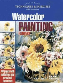 Paperback Watercolor Painting Flowers Book