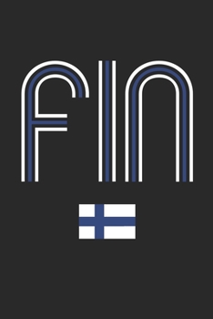 Vintage Finland Notebook - Finland Diary - Retro Finnish Flag Journal - Finland Gifts: Medium College-Ruled Journey Diary, 110 page, Lined, 6x9 (15.2 x 22.9 cm)