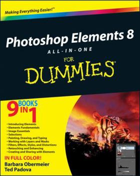 Paperback Photoshop Elements 8 All-in-One-for Dummies Book