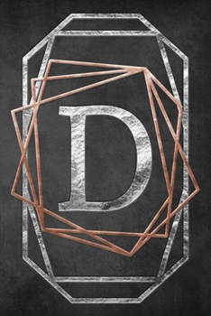 Chalkboard Foiling Minimalist Letter Notebook - D: A personalized monogram notebook just for you!
