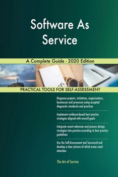 Paperback Software As Service A Complete Guide - 2020 Edition Book