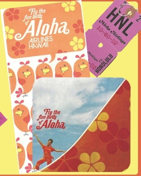 Paperback Fly the Funbirds of Aloha Airlines Hawaii: Vintage fun from the 70's when flying was an adventure! Wide Ruled lined 100 page blank notebook with Gloss Book