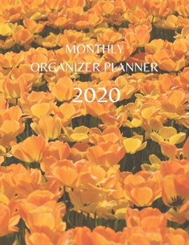 Monthly Organizer Planner: 2020 Year At A Glance Calendar and Organizer