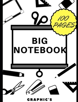 Paperback Big Notebook: 100 blank pages Book