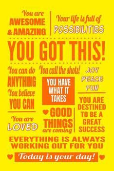 You Got This: Sunshine Yellow Journal Notebook