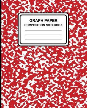Paperback Graph Paper Composition Notebook: Marble (Red), 7.5" x 9.25", Graph Paper / Grid Notebook, 100 Pages, Professional Binding Book
