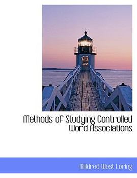 Paperback Methods of Studying Controlled Word Associations Book