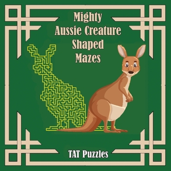 Paperback Mighty Aussie Creature Shaped Mazes Book