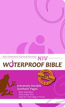 Paperback Waterproof New Testament with Psalms and Proverbs-NIV-Pink Book