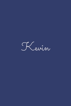 Kevin: notebook with the name on the cover, elegant, discreet, official notebook for notes, dot grid notebook,