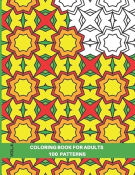 Paperback Tessellated Patterns Coloring Book: An Anti-stress Coloring Book for Adults, 100 Patterns, Volume 4, 8.5x11 Book