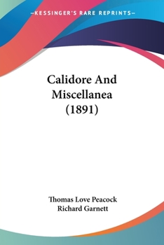 Paperback Calidore And Miscellanea (1891) Book