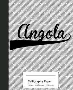 Paperback Calligraphy Paper: ANGOLA Notebook Book