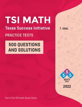 Paperback Tsi Math Practice Questions: Math Practice Book
