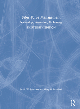Hardcover Sales Force Management: Leadership, Innovation, Technology Book