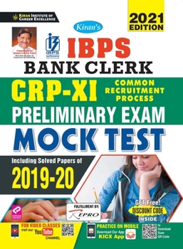 Paperback IBPS Bank Clerk CWE-IX-Mock Test-Eng-2021-Repair Old 3055 Book