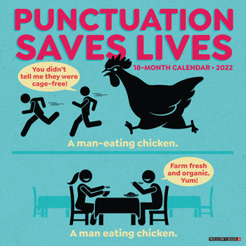 Calendar Punctuation Saves Lives 2022 Humor Wall Calendar Book