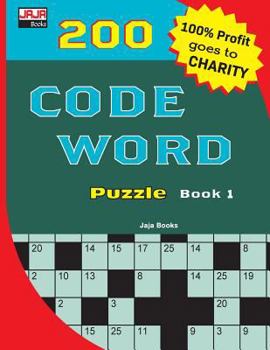 Paperback 200 CODE WORD Puzzle Book 1 [Large Print] Book